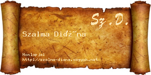Szalma Diána névjegykártya